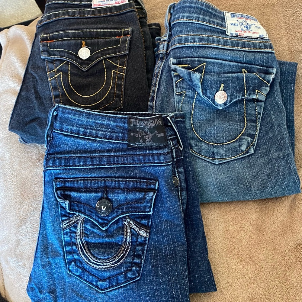 Women's Blue True Religion Jeans